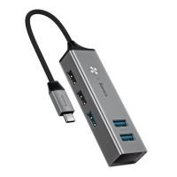 Адаптер HUB Baseus USB-C към 3x USB 3.0 + 2x USB 2.0