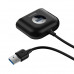 Baseus Square Round USB Adapter, HUB USB 3.0 to 1x USB 3.0 + 3x USB 2.0