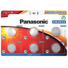 Panasonic Lithium CR2032 - комплект 6 броя