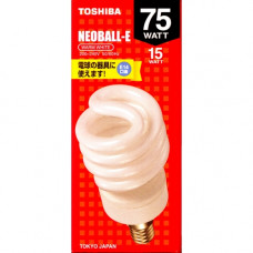 Енергоспестяваща лампа TOSHIBA NEOBALL-E 15W(75W) 2700K Е14 - тип спирала