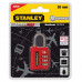 Цинков катинар Stanley® TravelMAX 30 mm Kwikset TSA Security Indicator червен