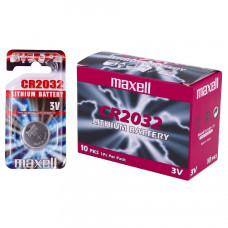 Maxell 2032, CR2032 3V Lithium - 10 броя
