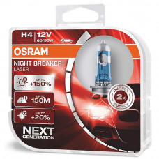 Osram H4 Night Breaker Laser +150% автолампа за предни фарове PX43t DUOBOX