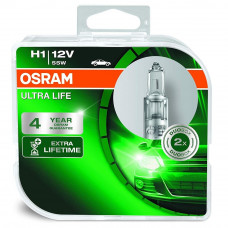 Osram H1 Ultra Life автолампа за предни фарове P14.5s DUOBOX