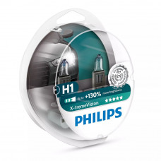 Philips H1 X-tremeVision +130% автолампа за предни фарове P14.5s DUOBOX