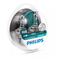 Philips H4 X-tremeVision +130% автолампа за предни фарове P43t DUOBOX