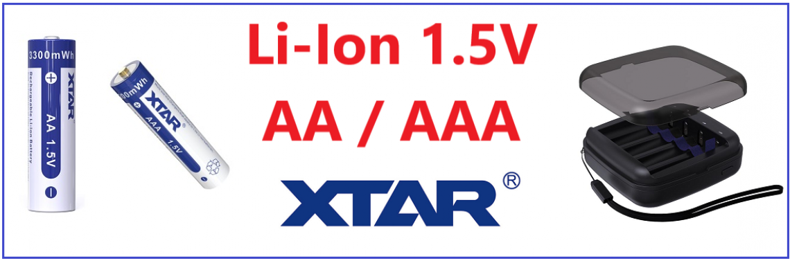 Xtar Li-Ion 1.5V AA AAA 14500 10440