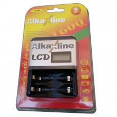 Бързо зарядно с микропроцесорно управление AlkaXline LCD за 1 или 2 броя AA, R6 или AAA, R03, NiCd/NiMH