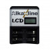 Бързо зарядно с микропроцесорно управление AlkaXline LCD за 1 или 2 броя AA, R6 или AAA, R03, NiCd/NiMH