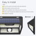 Соларна акумулаторна LED лампа за стена с датчик за движение и осветеност BlitzWolf