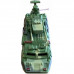 Военна машина с дистанционно управление и светлини мащаб 1:64 ~ 7,5 см
